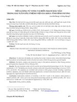 Tiên lượng tử vong tai biến Mạch máu não