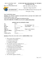 ĐỀ THI CHỌN HỌC SINH GIỎI KHU VỰC MỞ RỘNG NĂM HỌC 2011- 2012 MÔN TIẾNG ANH LỚP 10