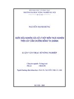 [Luận văn]bước đầu nghiên cứu xử lý đột biến thực nghiệm trên cây cẩm chướng bằng tia gamma 
