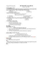 Đề thi thử  vào lớp 10 PTTH