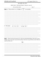 Bài kiểm tra HS giỏi toán 5