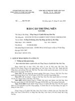 BÁO CÁO THƯỜNG NIÊN CÔNG TY DỆT MAY PHÚ THỌ