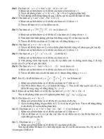 bài tập khảo sát hàm số hay