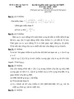 Đề thi tuyển sinh vào THPT HÀ NỘI (06-10)