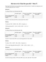 Ôn TN12-Bài toán xử lý số liệu liên quan đến Dân số