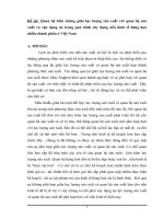 Quan hệ biên chứng giữa lực lượng sản xuất với quan hệ sản xuất và vận dụng nó trong quá trình xây dựng nền kinh tế hàng hoá nhiều thành phần ở Việt Nam