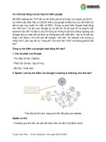 cơ chế hoạt động của bộ máy tìm kiếm google