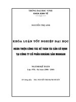 Hoàn thiện công tác kế toán tài sản cố định tại công ty cổ phần khoáng sản mangan 