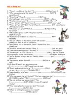 future- will ỏ going to