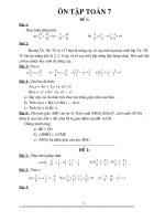 10 de KT HKII  toan 7 - 2009