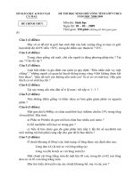 ĐỀ THI HỌC SINH GIỎI VÒNG TỈNH LỚP 9 THCS NĂM HỌC 2008-2009 MÔN SINH HỌC - SỞ GIÁO DỤC VÀ ĐÀO TẠO CÀ MAU