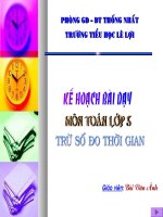 TRỪ SO ĐO THỜI GIAM