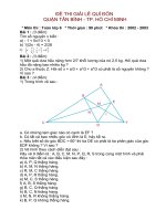 ĐỀ THI TOAN 6 GIẢI LÊ QUÍ ĐÔN QUẬN TÂN BÌNH - TP. HỒ CHÍ MINH