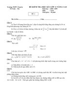 Đề thi HKII. Toán 11-NC (có đáp án kèm theo)