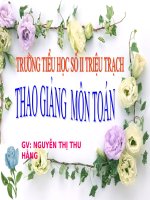 Toán: Phép trừ trong phạm vi 3