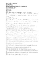 Đề thi Hóa Học 3