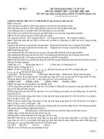 Đề tốt nghiệp tham khảo