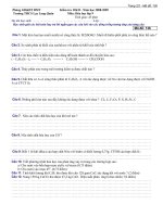 KT HK II  Hóa học 9- năm học 2008-2009