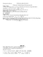 Đề&Đáp án HSG Toán 8