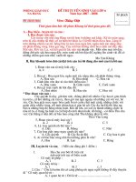 Đề thi vào lớp 6 CLC NH 07-08