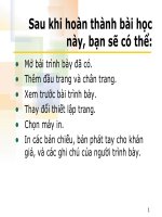 Bài 3 - In bản trình bày