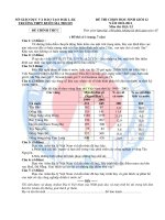 Đề thi chọn học sinh giỏi 12 năm 2010 2011 môn địa lý tỉnh đắk lắk 