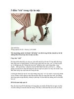 5 điểm trừ trong cách ăn mặc 