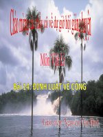 Hội giảng tỉnh : Định luật về công (vật lí)