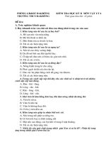 đề kiểm tra học kì II. vật lý 6