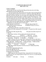 ĐỀ NGỮ VĂN 7 KỲ II