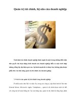 Quản trị tài chính, bộ não của doanh nghiệp 