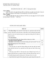 ĐỀ KIỂM TRA HỌC KÌ I NĂM HỌC 2012-2013 TRƯỜNG THPT LÊ THÁNH TÔNG, GIA LAI MÔN NGỮ VĂN LỚP 11