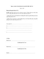 MẪU BÁO CÁO ĐÁNH GIÁ CHI TIẾT TIÊU CHÍ