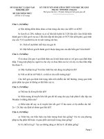 ĐỀ THI TUYỂN SINH VÀO LỚP 10 THPT NĂM HỌC 2012-2013 MÔN SINH HỌC CHUYÊN - SỞ GIÁO DỤC VÀ ĐÀO TẠO TỈNH PHÚ YÊN