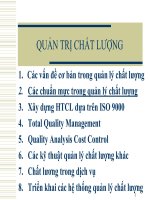Giáo trình quản trị chất lượng  chương 2 