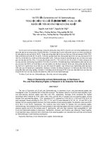 VAI TRÒ CỦA Escherichia coli VÀ Salmonella spp. TRONG HỘI CHỨNG TIÊU CHẢY Ở LỢN CON TRƯỚC VÀ SAU CAI SỮA: NGHIÊN CỨU TRÊN MÔ HÌNH TRẠI NUÔI CÔNG NGHIỆP