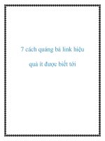 7 cách quảng bá link hiệu quả ít được biết tới 