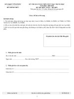 ĐỀ THI GIẢI TOÁN TRÊN MÁY TÍNH CẦM TAY BẬC TRUNG HỌC NĂM HỌC 2009-2010 MÔN TOÁN THPT