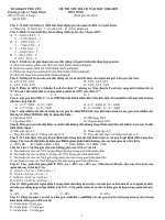 đề và đáp án môn sinh-tốt nghiệp