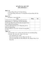 ĐỀ KIỂM TRA 1 TIẾT TOÁN 6( Nhiều đề)