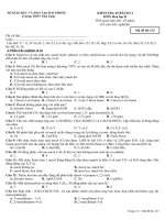 KIỂM TRA BÀI SÓ 4 HÓA 11