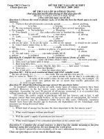 DE THI THU MON ANH NAM 2009.