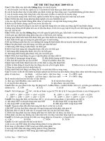 Đề đại học tham khảo 16