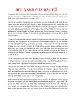 BÚT DANH MỘT SỐ NHÀ VĂN