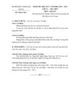 ĐỀ KIỂM TRA HỌC KÌ I NĂM HỌC 2012-2013 LỚP 12 HỆ THPT MÔN LỊCH SỬ – SỞ GIÁO DỤC VÀ ĐÀO TẠO GIA LAI