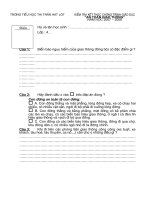 Đề thi ATGT lớp 4