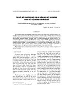 Tìm hiểu mức đạm thích hợp cho hai giống ngô nếp địa ph-ơng trong điều kiện không t-ới và có t-ới