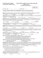 Thi thu vat li lan 2 Lương Đăc Bằng