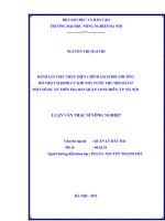 Đánh giá việc thực hiện chính sách bồi thường hỗ trợ tái định cư khi nhà nước thi hồi đất ở một số dự án trên địa bàn quận long biên, thành phố hà nội 