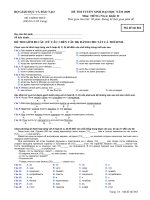 ĐỀ THI TUYỂN SINH ĐẠI HỌC NĂM 2009 Môn: TIẾNG NGA; Khối: D mã đề  864 